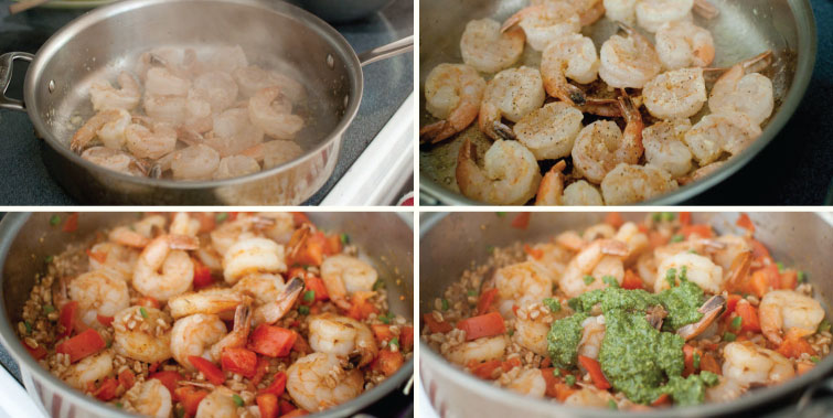20120716-DirtyShrimpPesto02 Dirty Pesto Shrimp | "A Week's Worth of Pesto" Meal Plan | Cook Smarts by Jess Dang