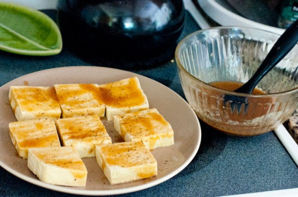 Soy-miso marinade for grilling tofu Soy-miso marinade for grilling tofu