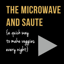The microwave and saute video