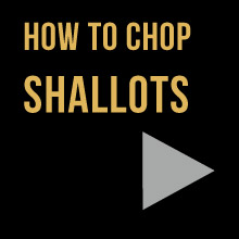 How to chop shallots video