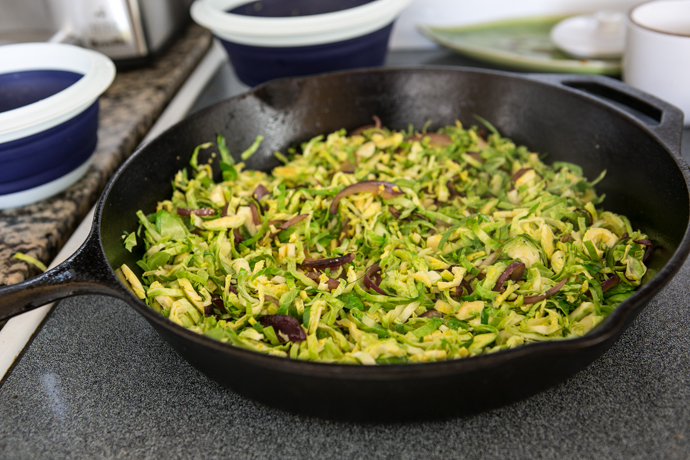Brussels sprouts hash