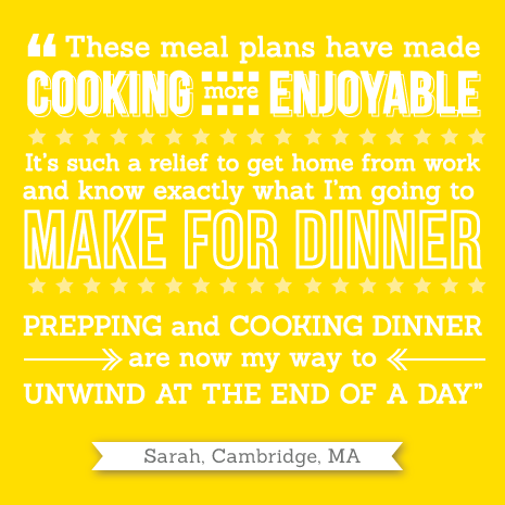 Cook Smarts Meal Plan testimony from Sarah