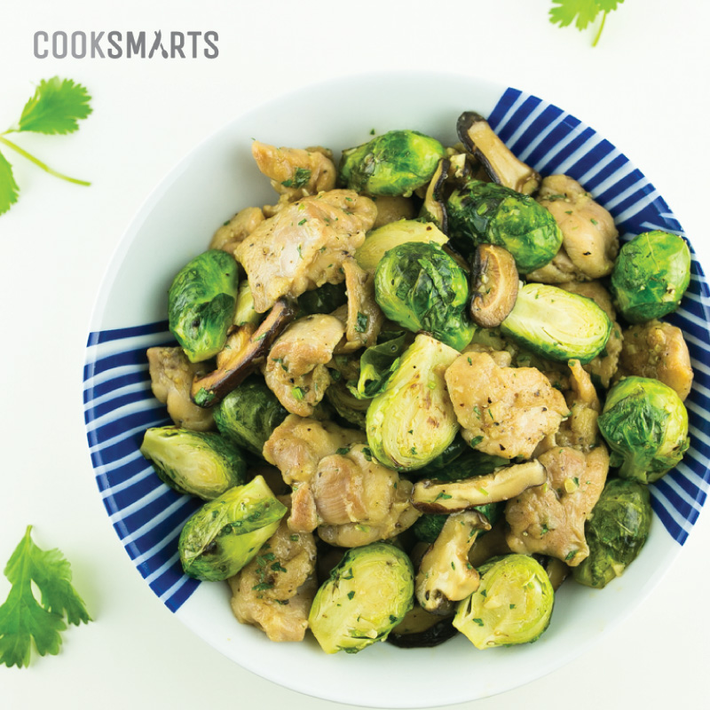 Caramel Chicken Brussels Sprouts StirFry Cook Smarts