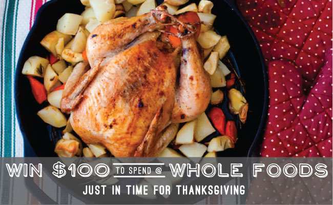 Win a $100 Gift Card from Whole Foods