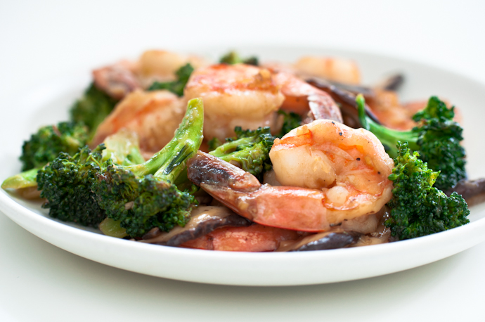Shrimp, Broccoli, and Shitake Mushroom Stir-Fry by Cook Smarts