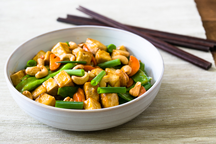 Cashew Tofu Carrots and Snow Pea Stir-Fry Recipe by Cook Smarts