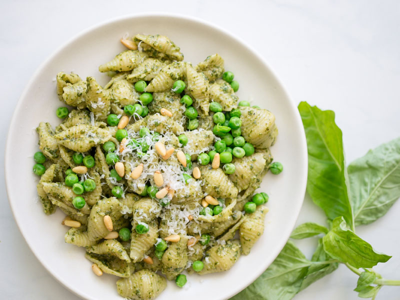 Easy Pesto Pasta Recipe with Peas Ready in 25 Minutes! Cook Smarts