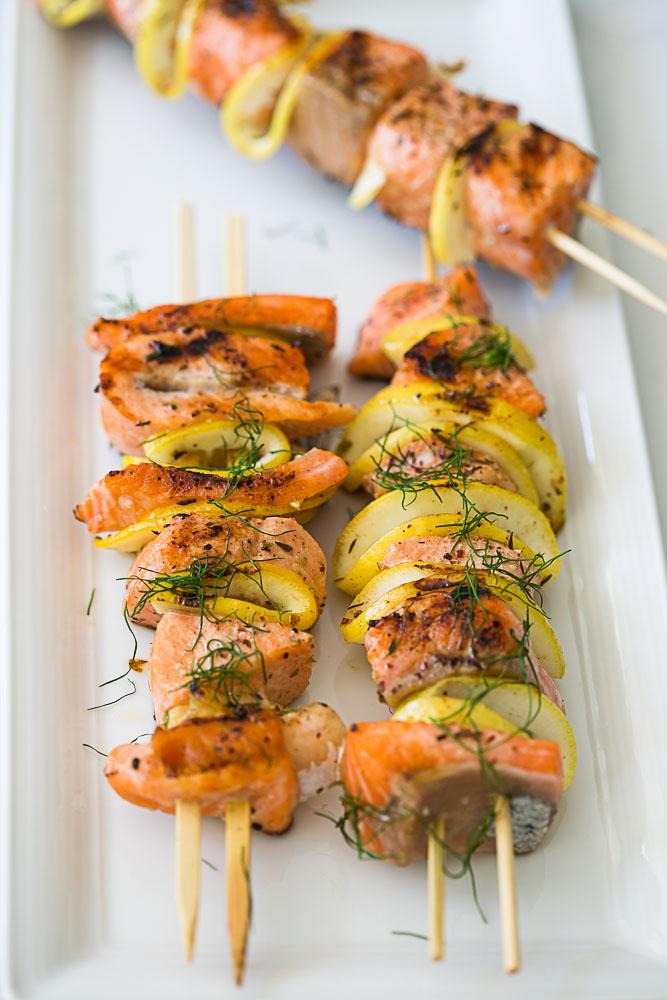 Middle Eastern Spiced Salmon Kebabs