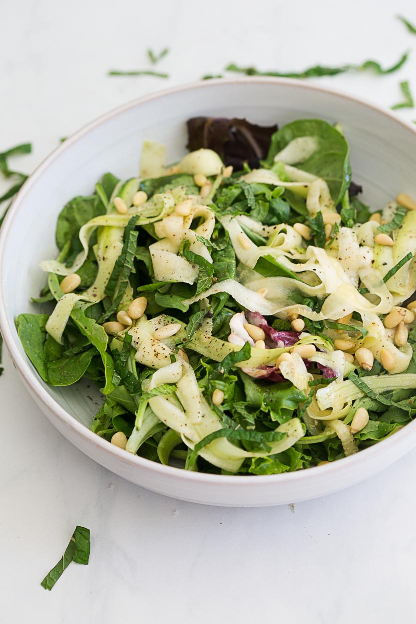 Zucchini Salad with Pine Nuts and Mint | Cook Smarts