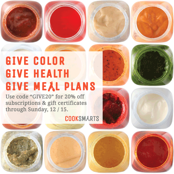Give color and health with Cook Smarts' meal plans