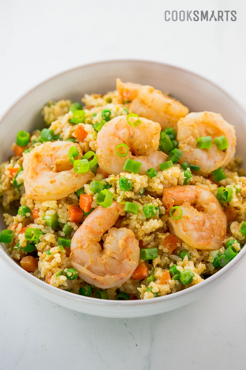 Weeknight Meals via @cooksmarts: Curried Fried Rice with Shrimp #recipe