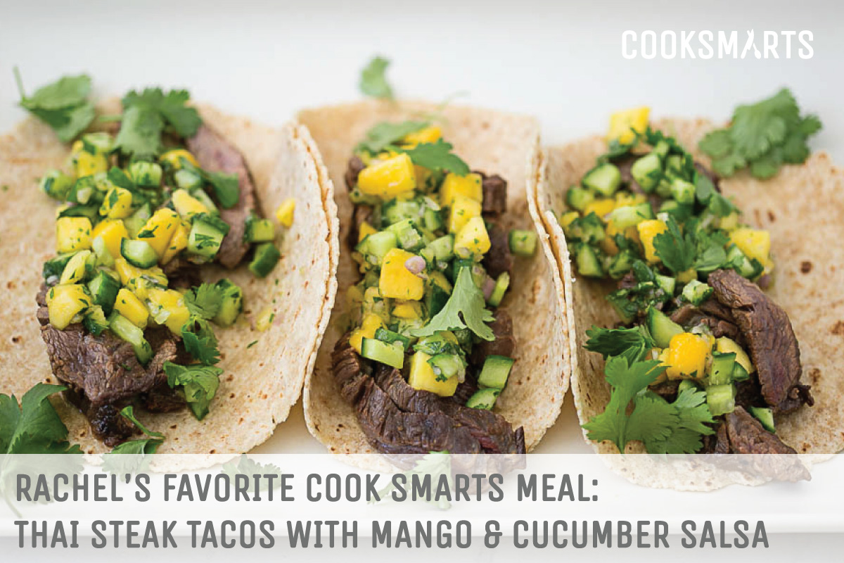 Rachel's favorite @CookSmarts meal: Thai Steak Tacos