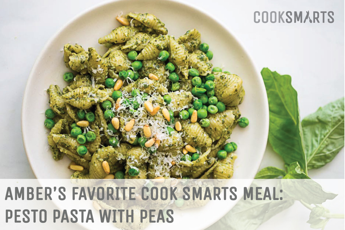 Amber's favorite @CookSmarts meal: Pesto Pasta with Peas