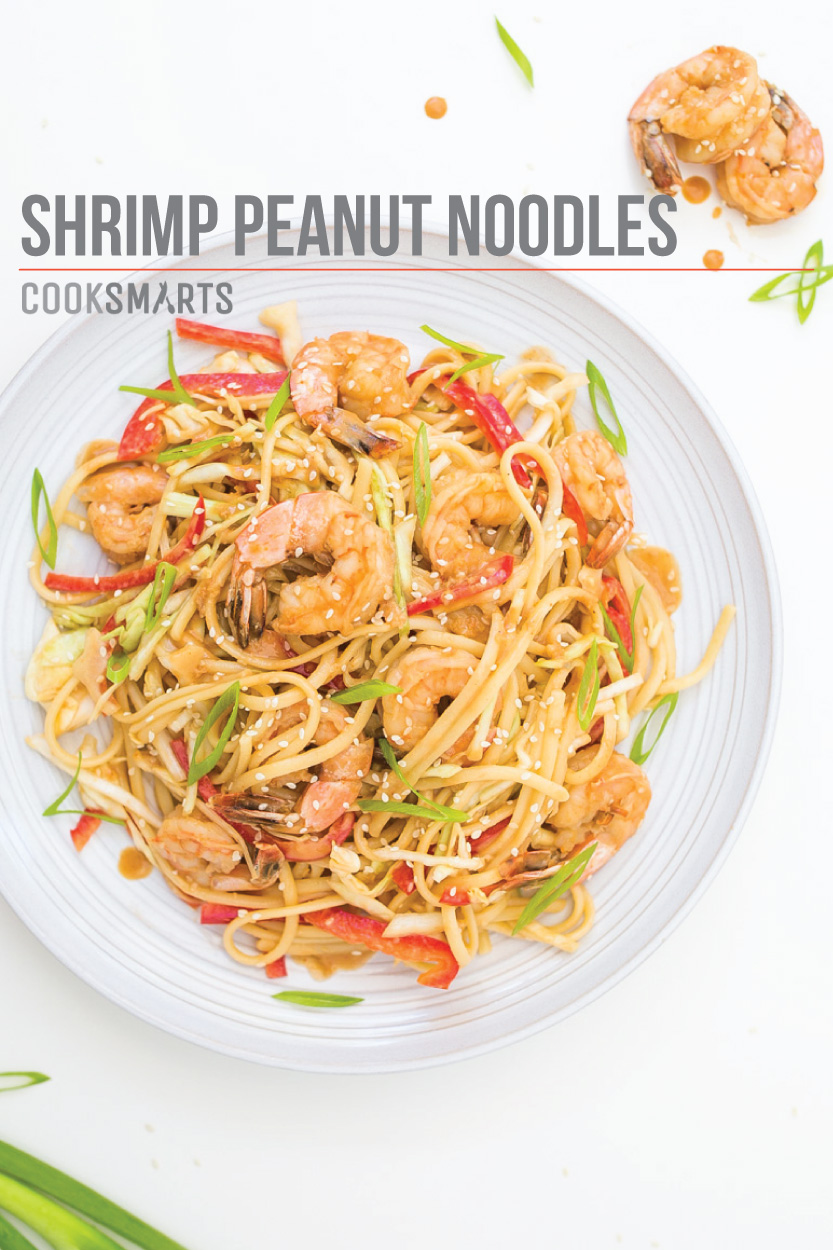 Weeknight Recipes: Shrimp Peanut Noodles via @cooksmarts