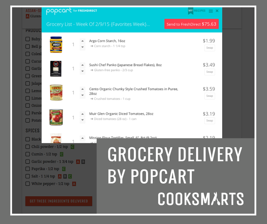 Get your @cooksmarts meals groceries delivered by #popcart