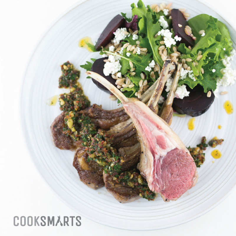 Roasted Rack of Lamb with Sundried Tomato Pesto Cook Smarts