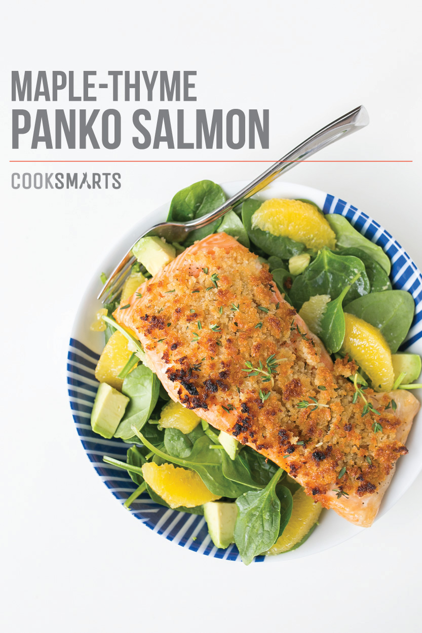 Maple-Thyme Panko Salmon | Weeknight Meal #recipe via @CookSmarts