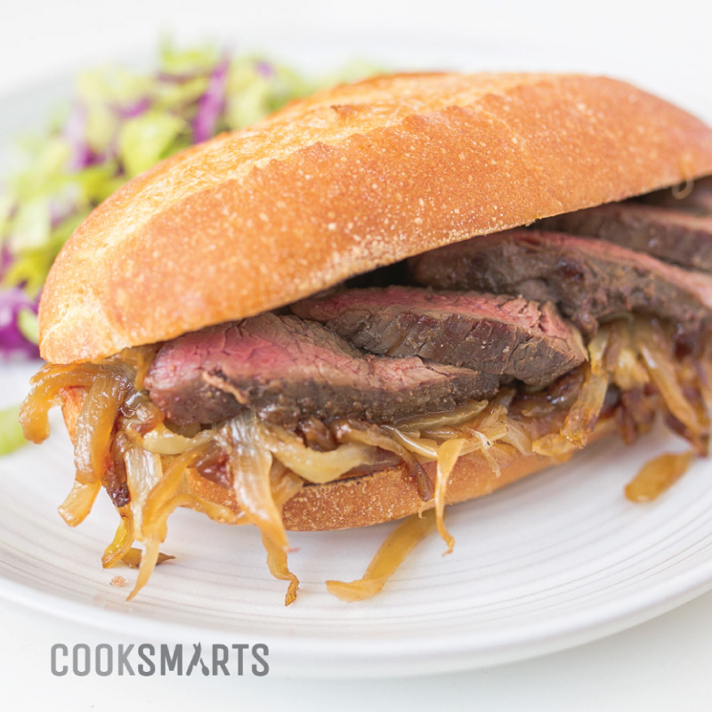 Steak and Caramelized Onion Sandwich Cook Smarts Recipe