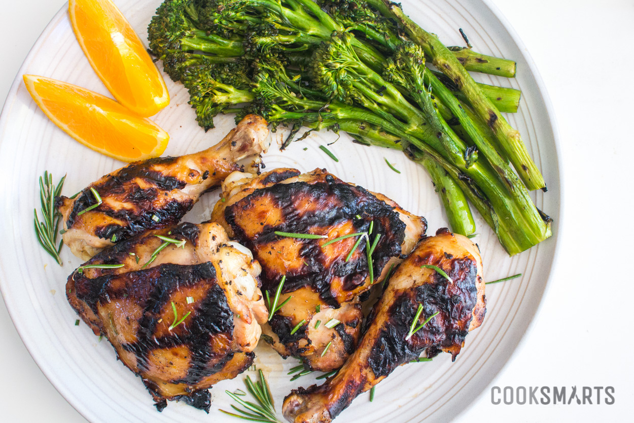 Grilled Orange-Rosemary Chicken | Weeknight Meal #recipe via @CookSmarts