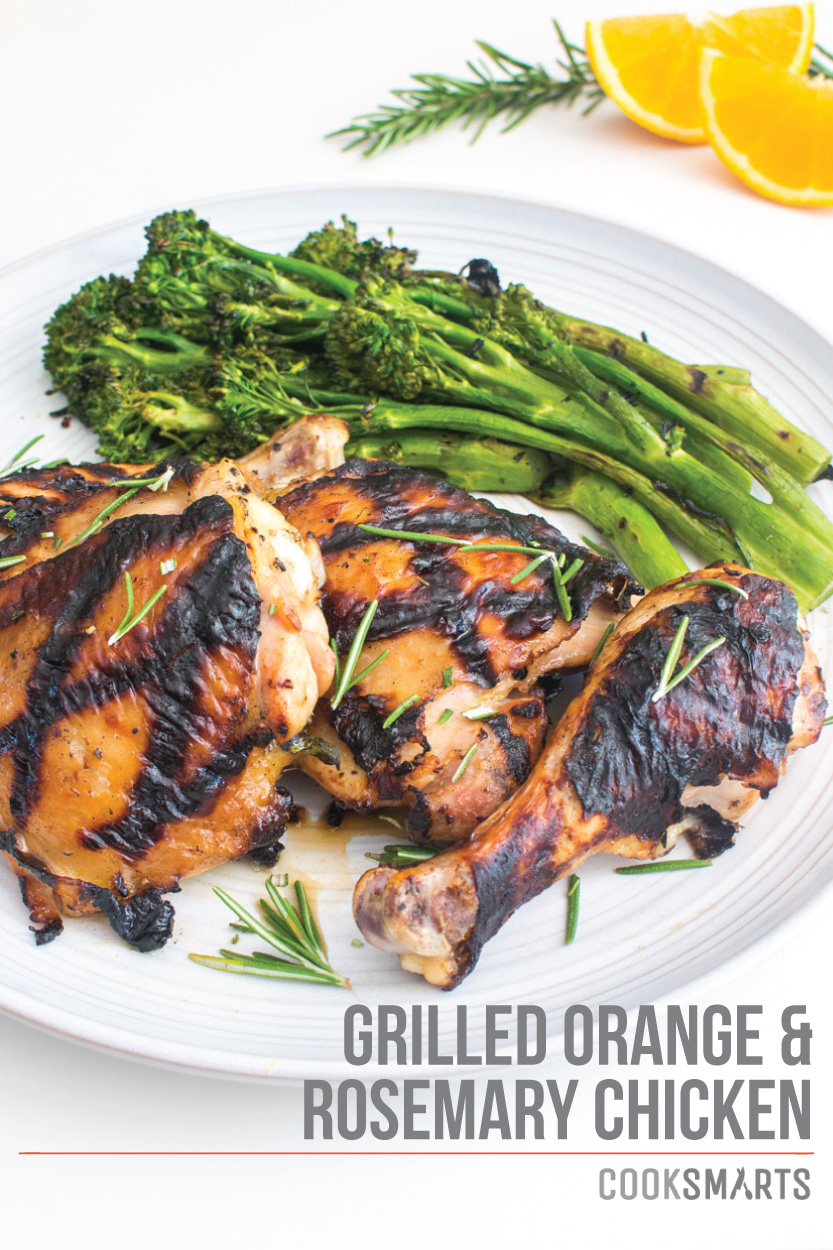 Grilled Orange-Rosemary Chicken | Weeknight Meal #recipe via @CookSmarts