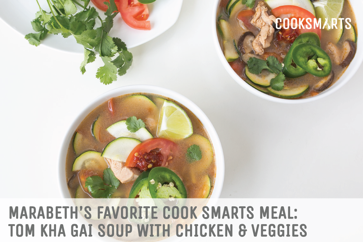 Marabeth's favorite @CookSmarts meal: Tom Kha Gai Soup with Chicken and Veggies