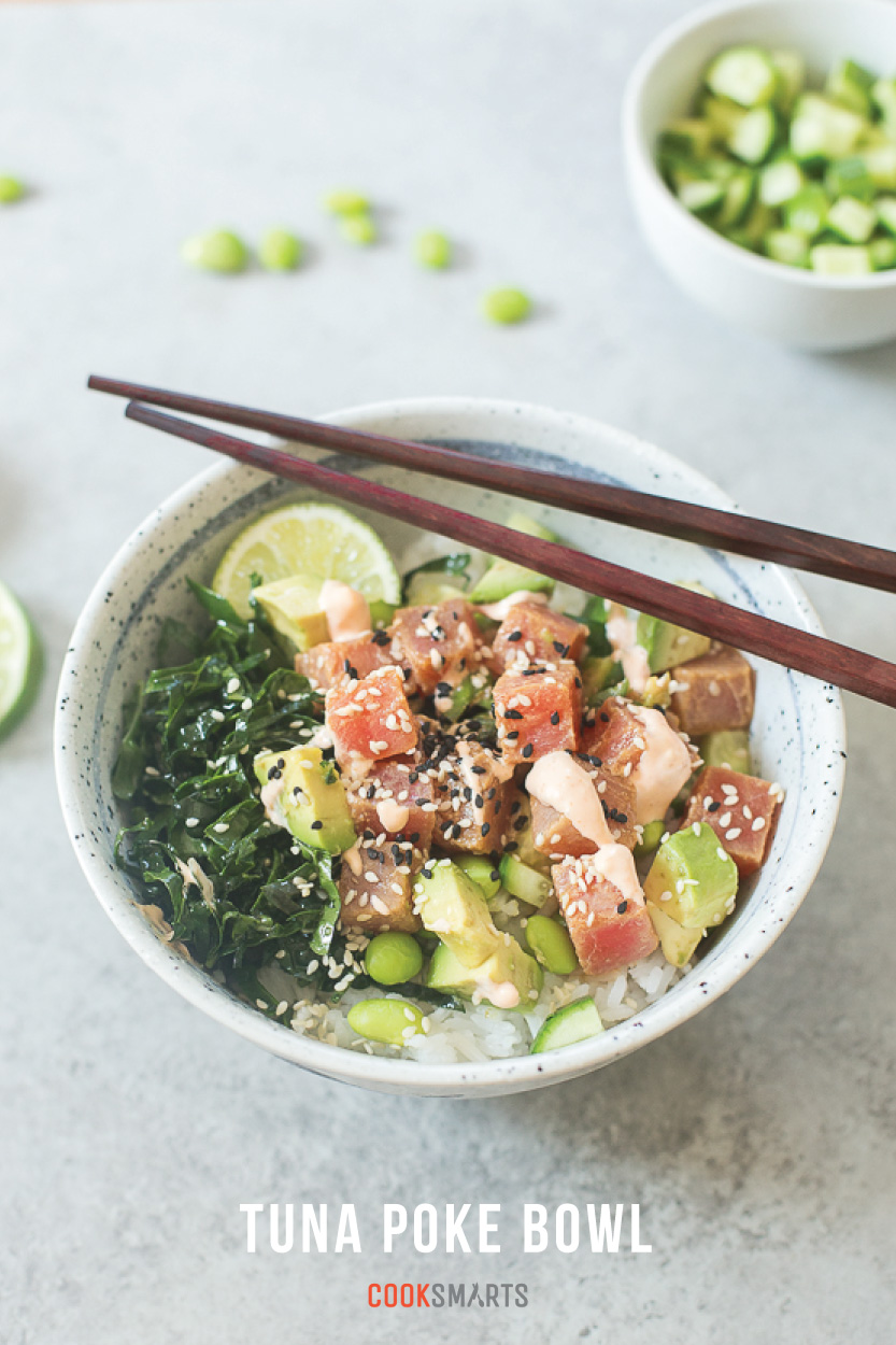 Weeknight Recipe: Tuna Poke Bowl via @cooksmarts