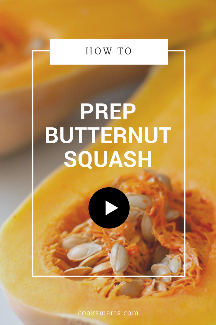 How to Prep Butternut Squash | Video Tutorial via @cooksmarts