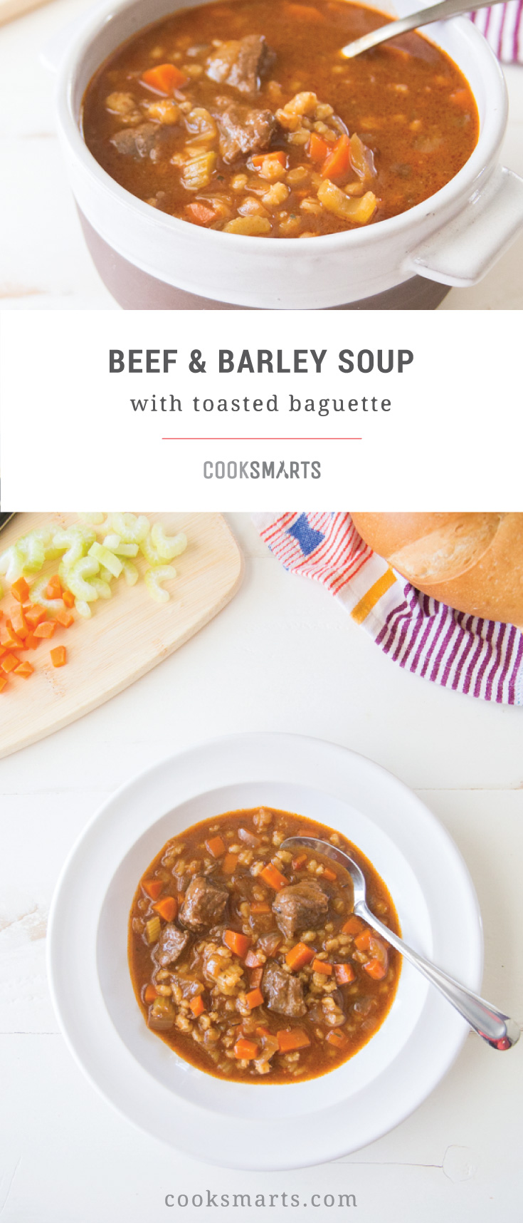 Weeknight Recipe: Beef & Barley Soup via @cooksmarts