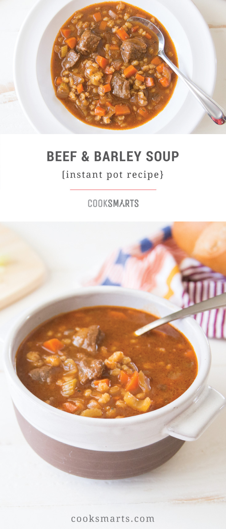 Instant Pot Beef and Barley Soup Recipe | Cook Smarts