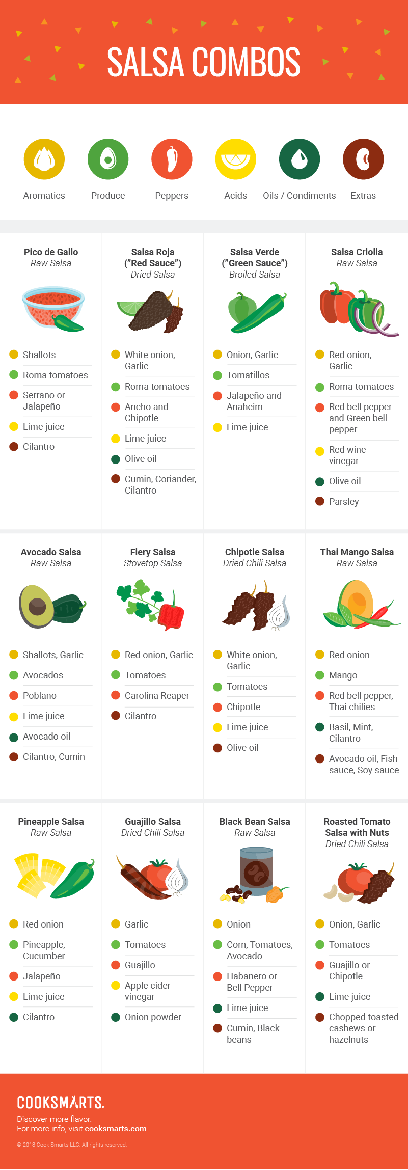 Salsa Combo Recipes [Infographic] | Cook Smarts