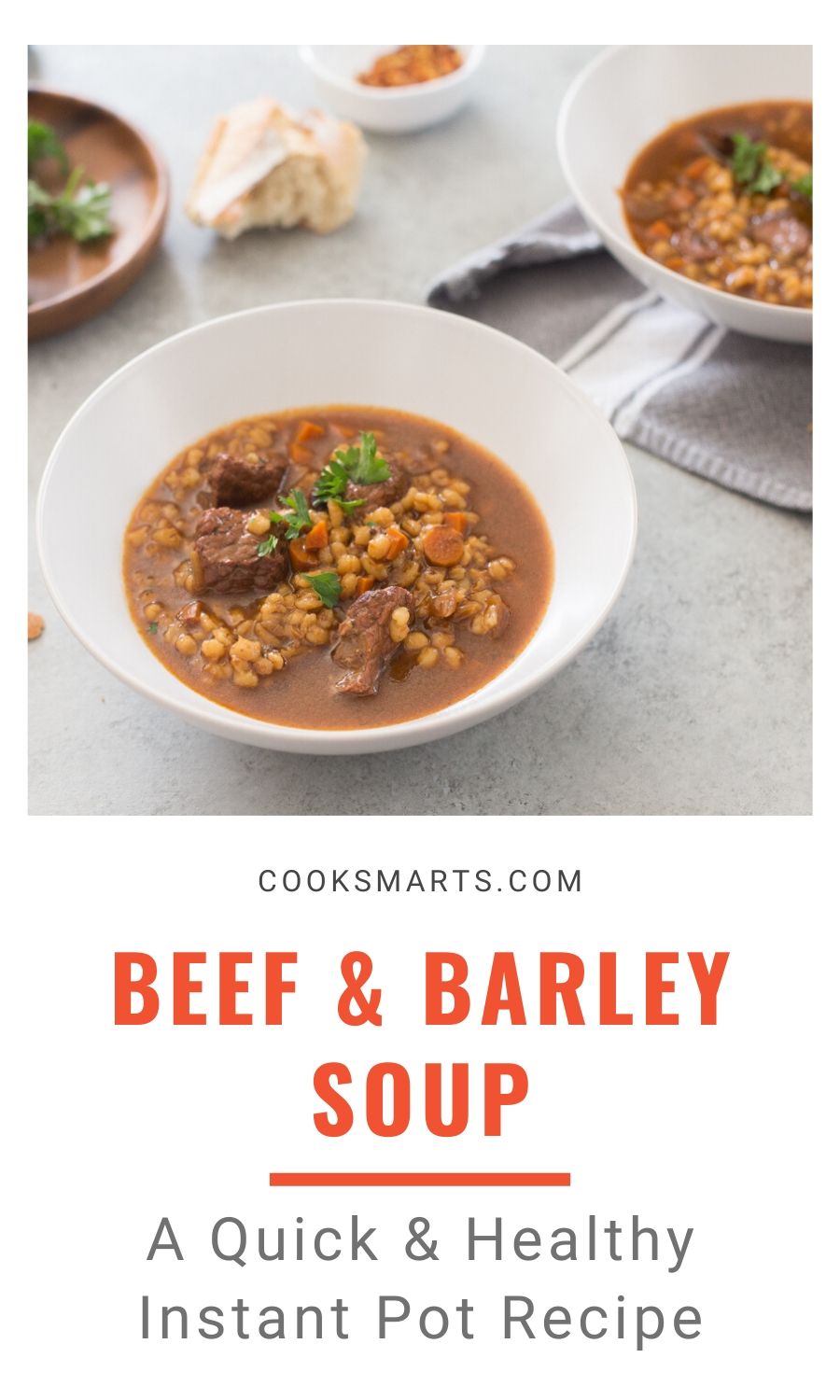Instant Pot Beef and Barley Soup Recipe | Cook Smarts