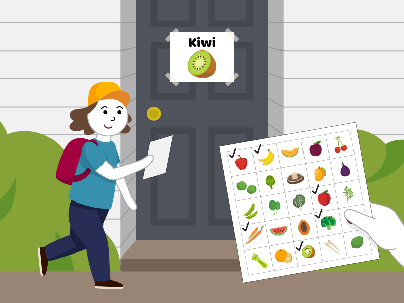 Food Scavenger Hunt Activity for Kids Biology Diagrams
