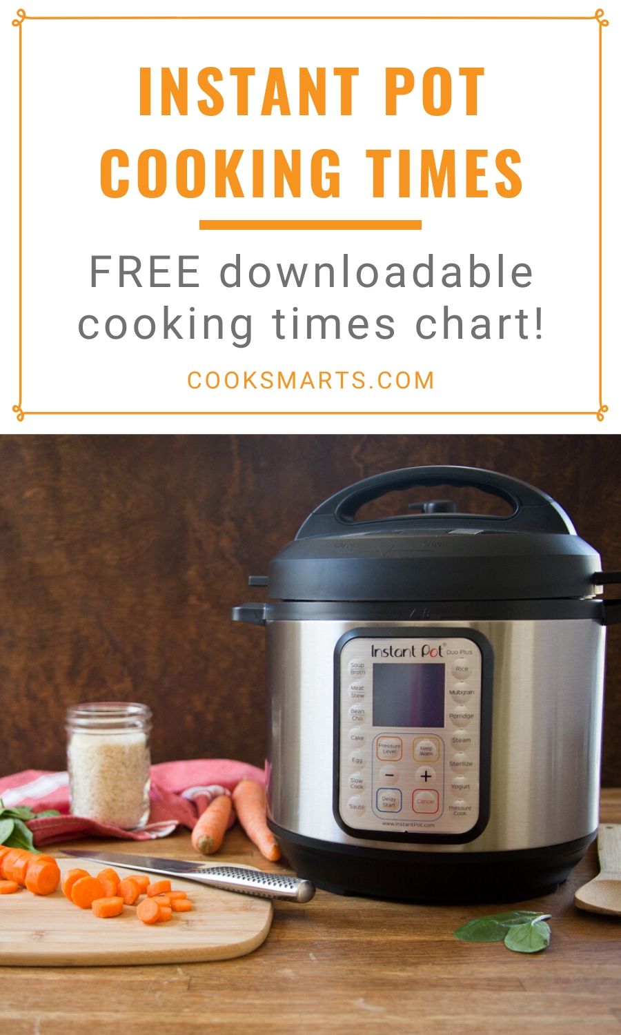 Instant Pot Cooking Time Chart for Meat, Veggies, Beans, & Grains