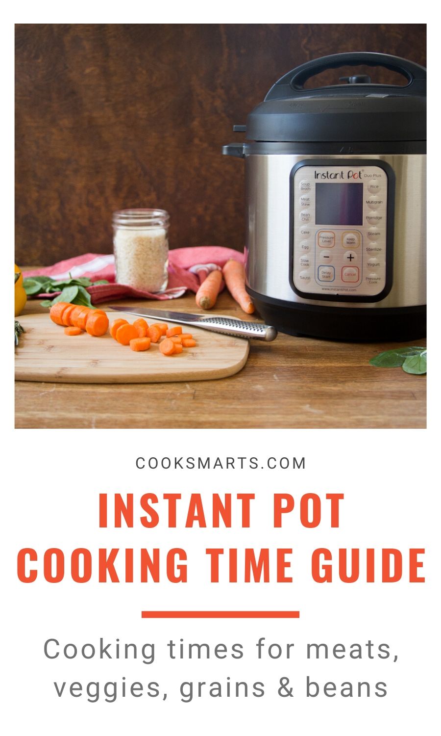 Instant Pot Cooking Time Chart for Meat, Veggies, Beans, & Grains
