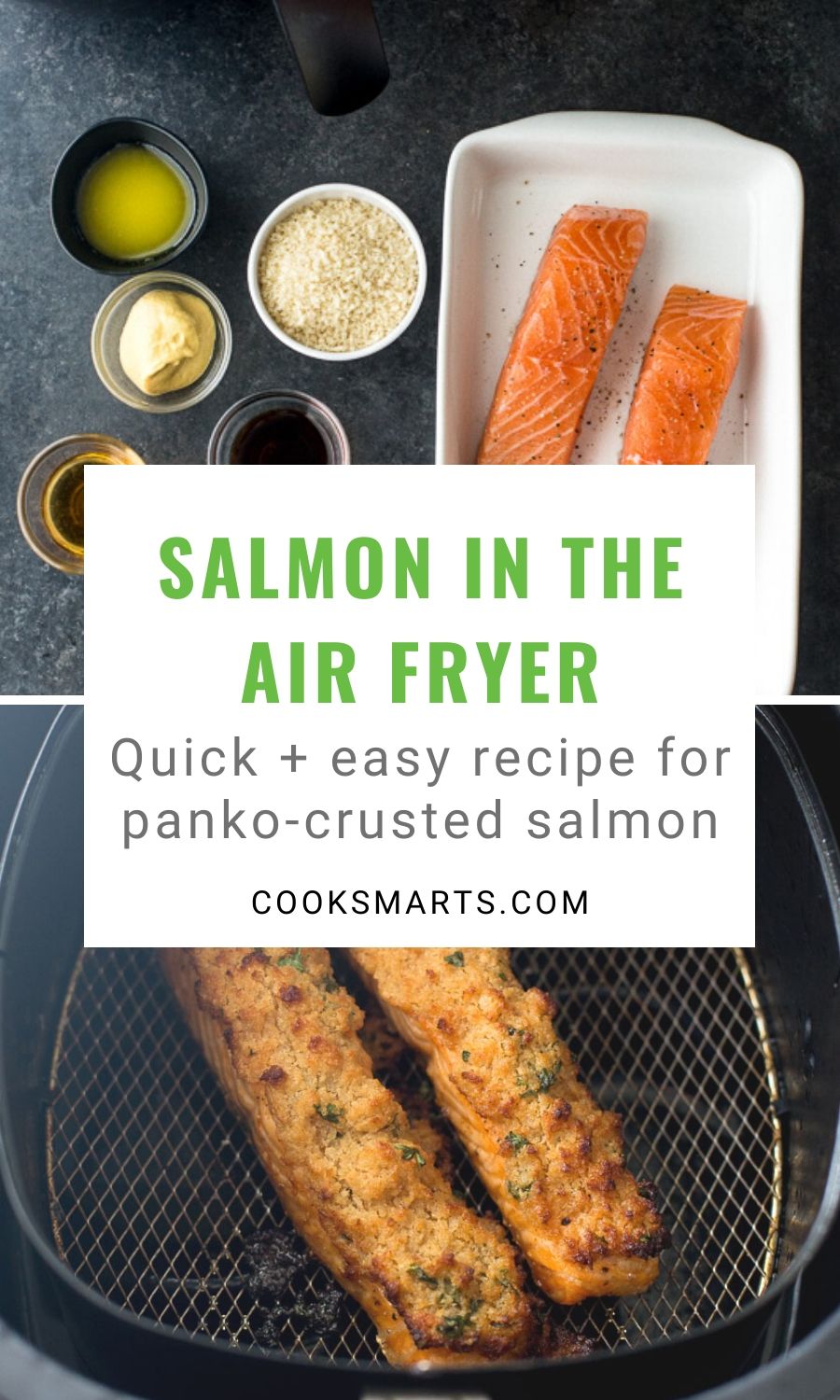 Air Fryer Salmon with Panko Crust Recipe | Cook Smarts