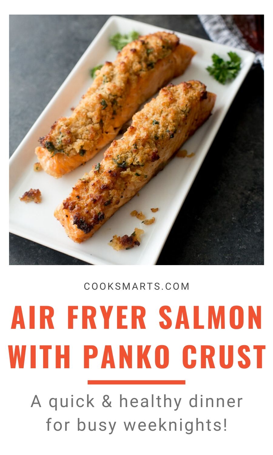 Air Fryer Salmon with Panko Crust Recipe | Cook Smarts