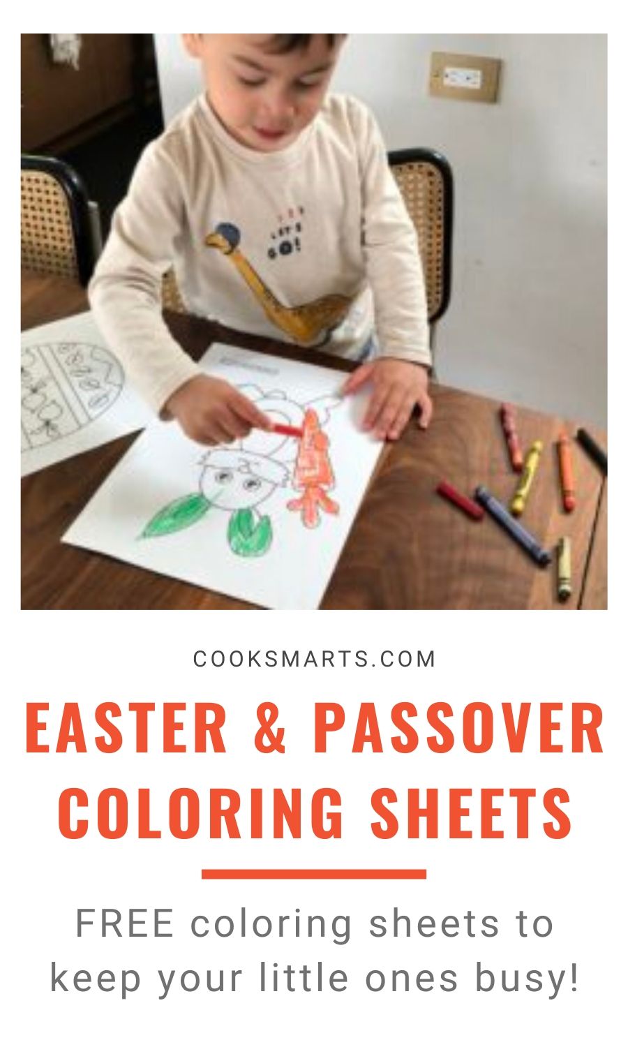 Easter and Passover Coloring Sheets | Cook Smarts