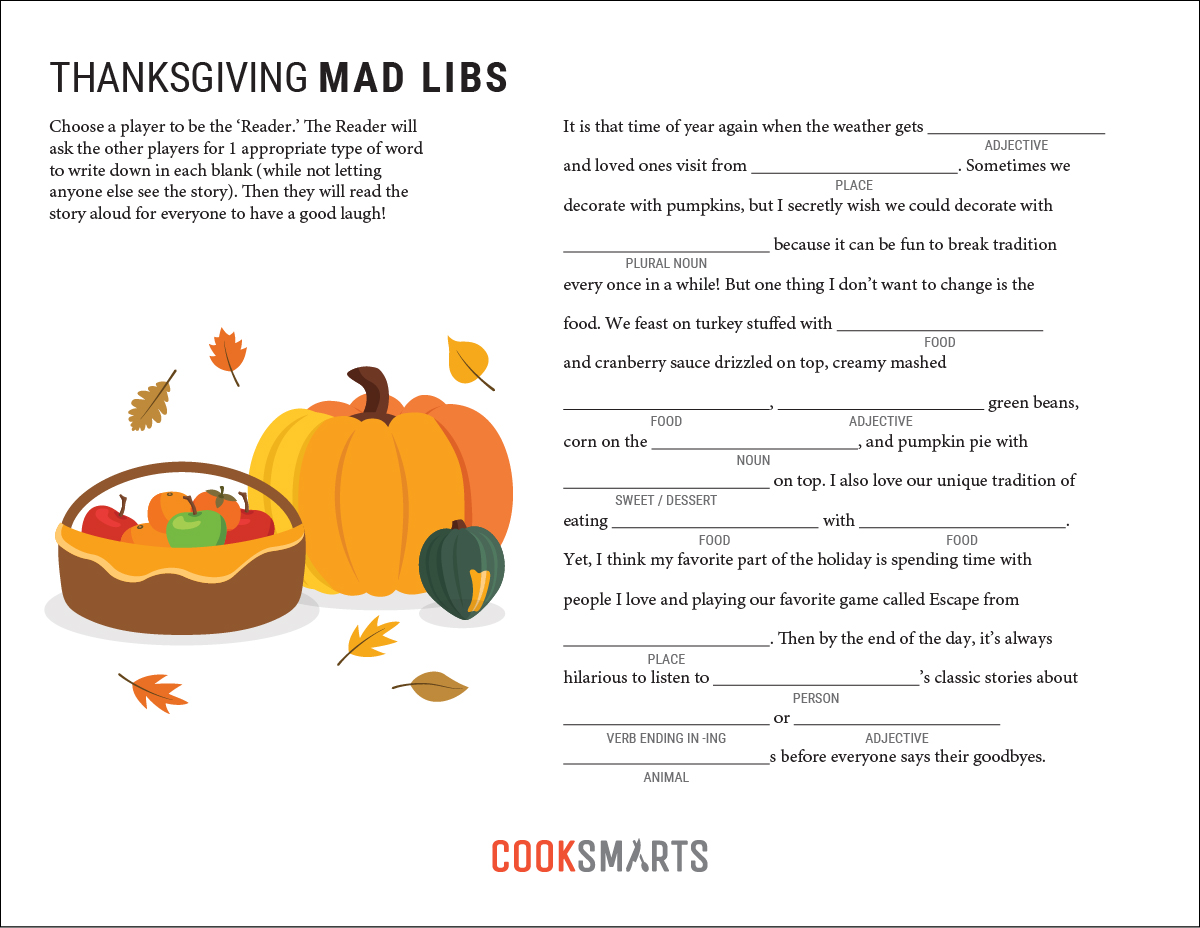 Fun Thanksgiving Activities and Games for Kids | Cook Smarts